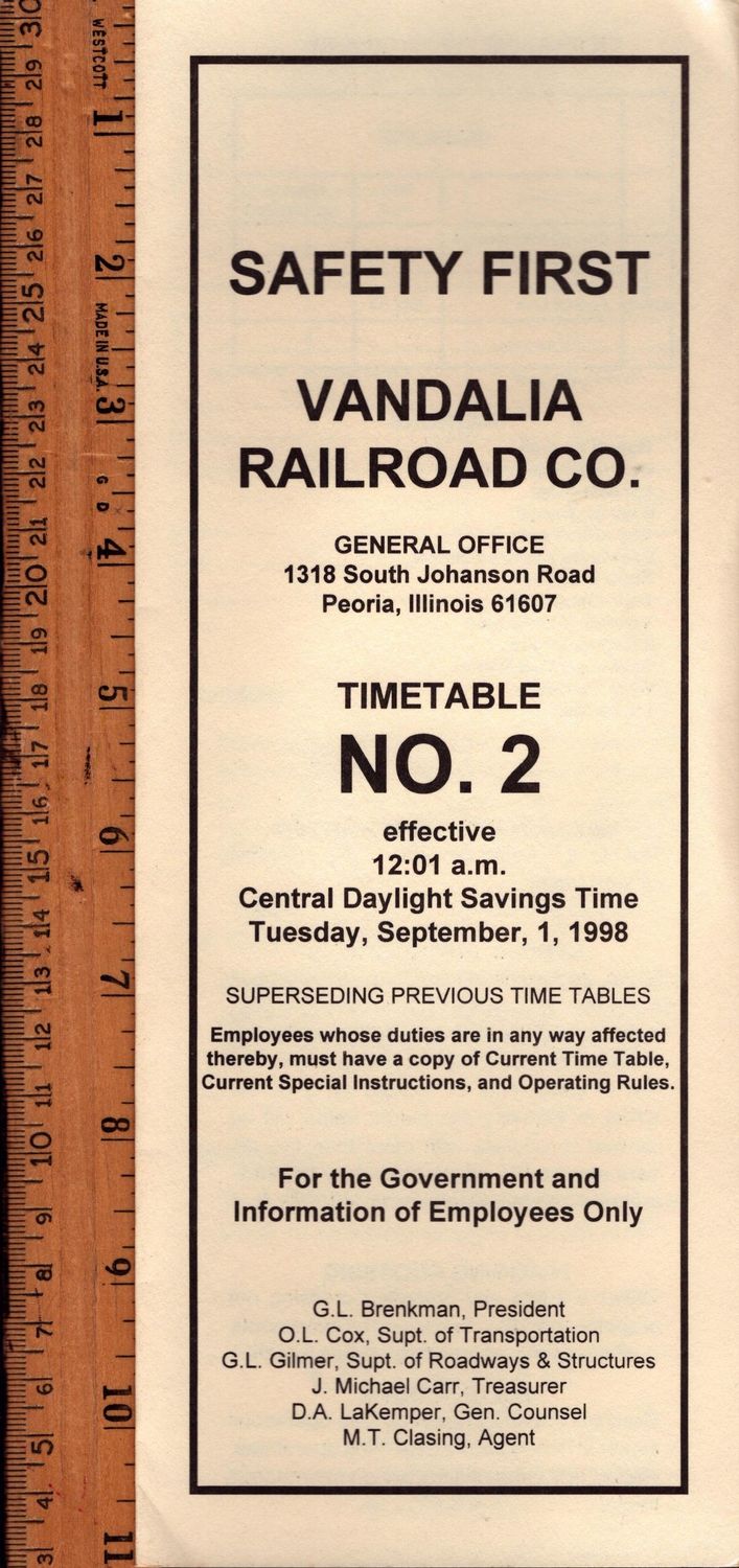 Vandalia Railroad 1998