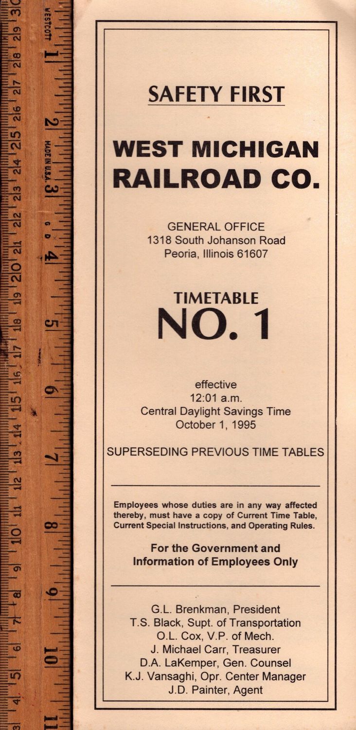 West Michigan Railroad 1995