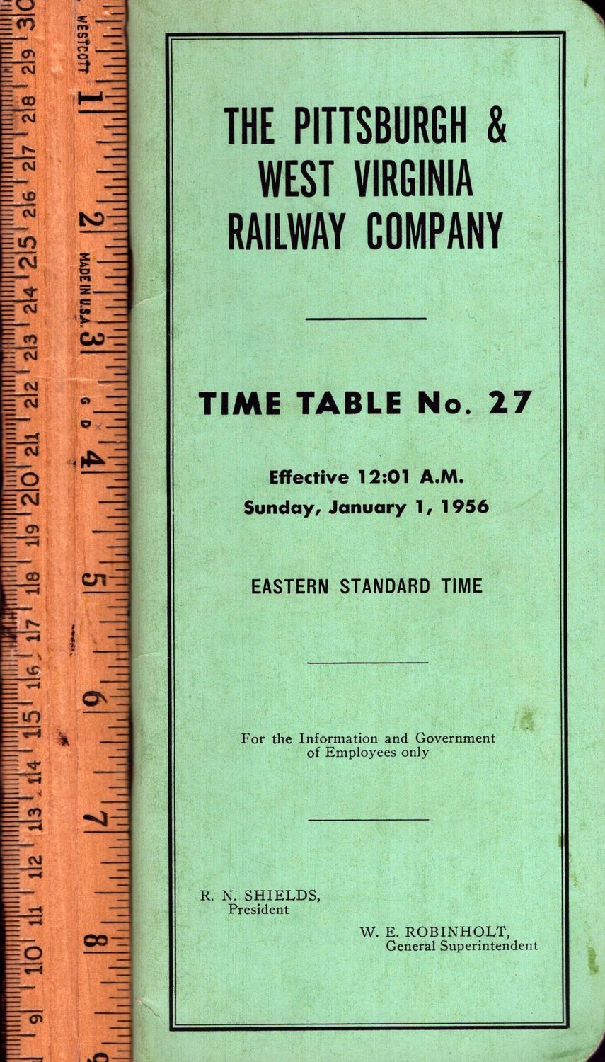 Pittsburgh & West Virginia Railway 1956