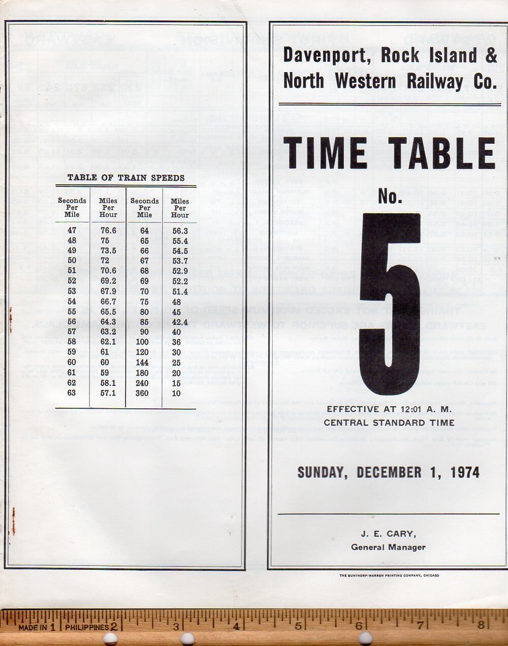 Davenport, Rock Island & North Western Railway 1974