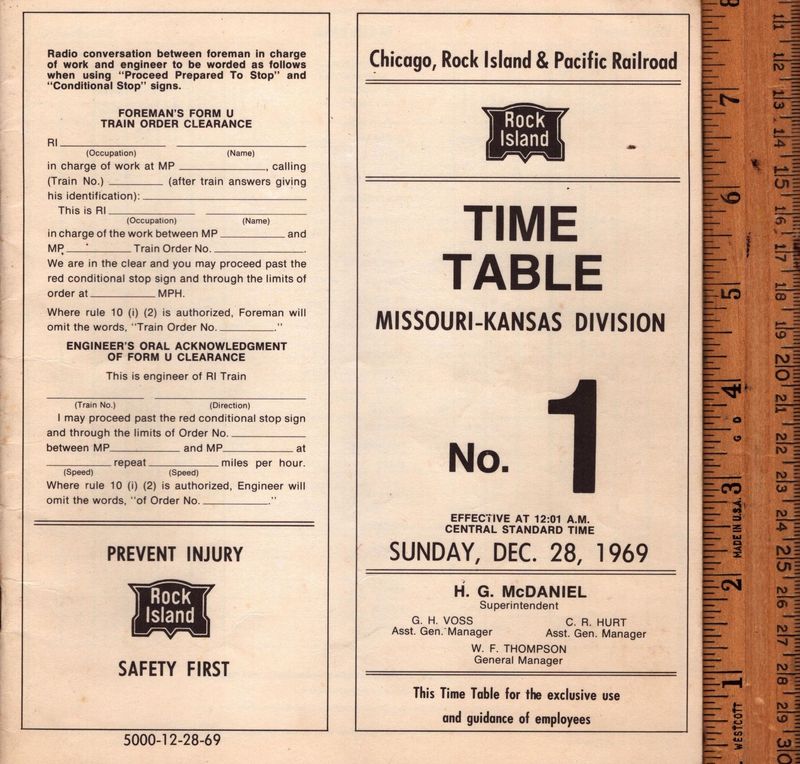 Rock Island Missouri-Kansas Division 1969