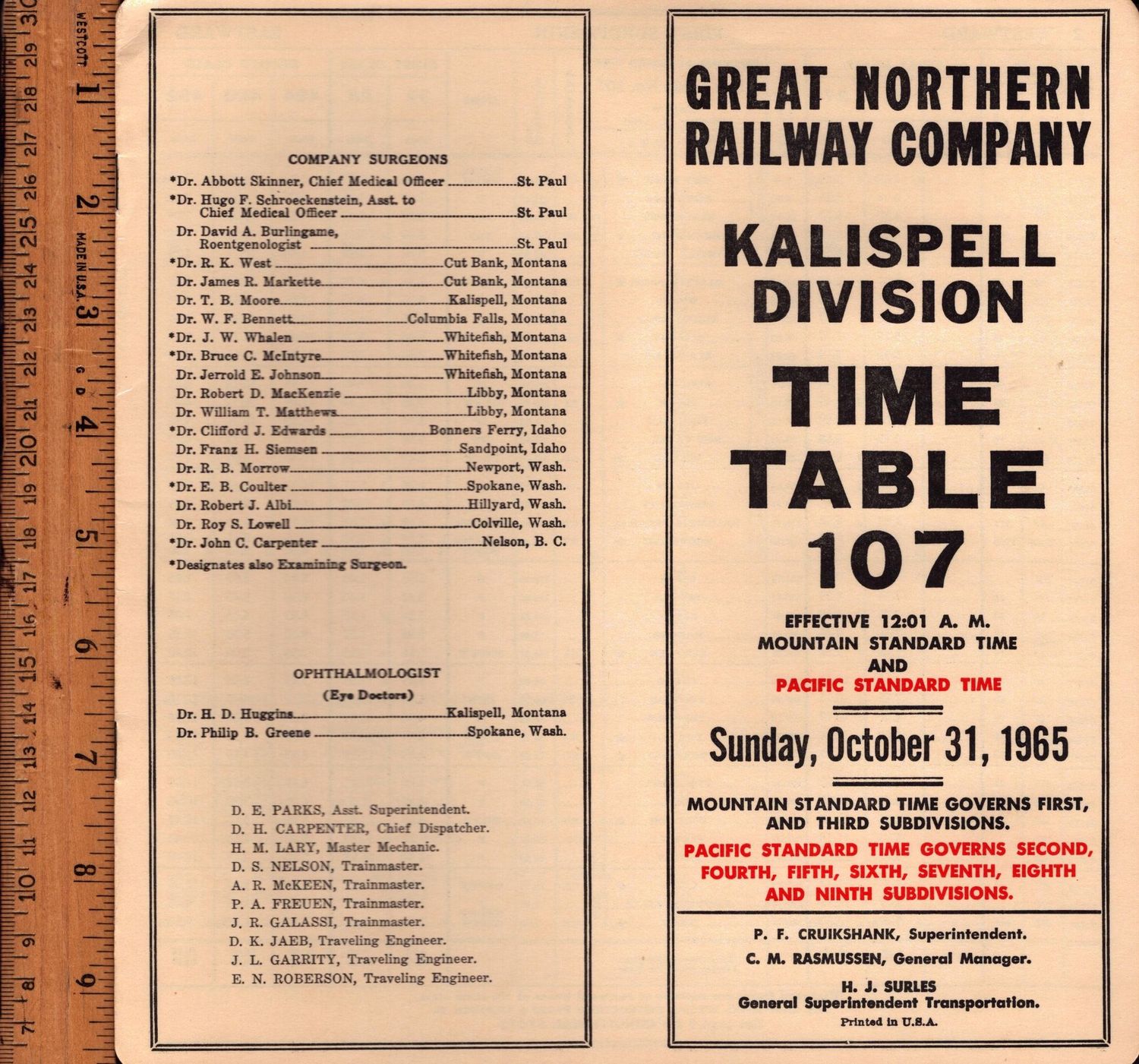 Great Northern Kalispell Division 1965