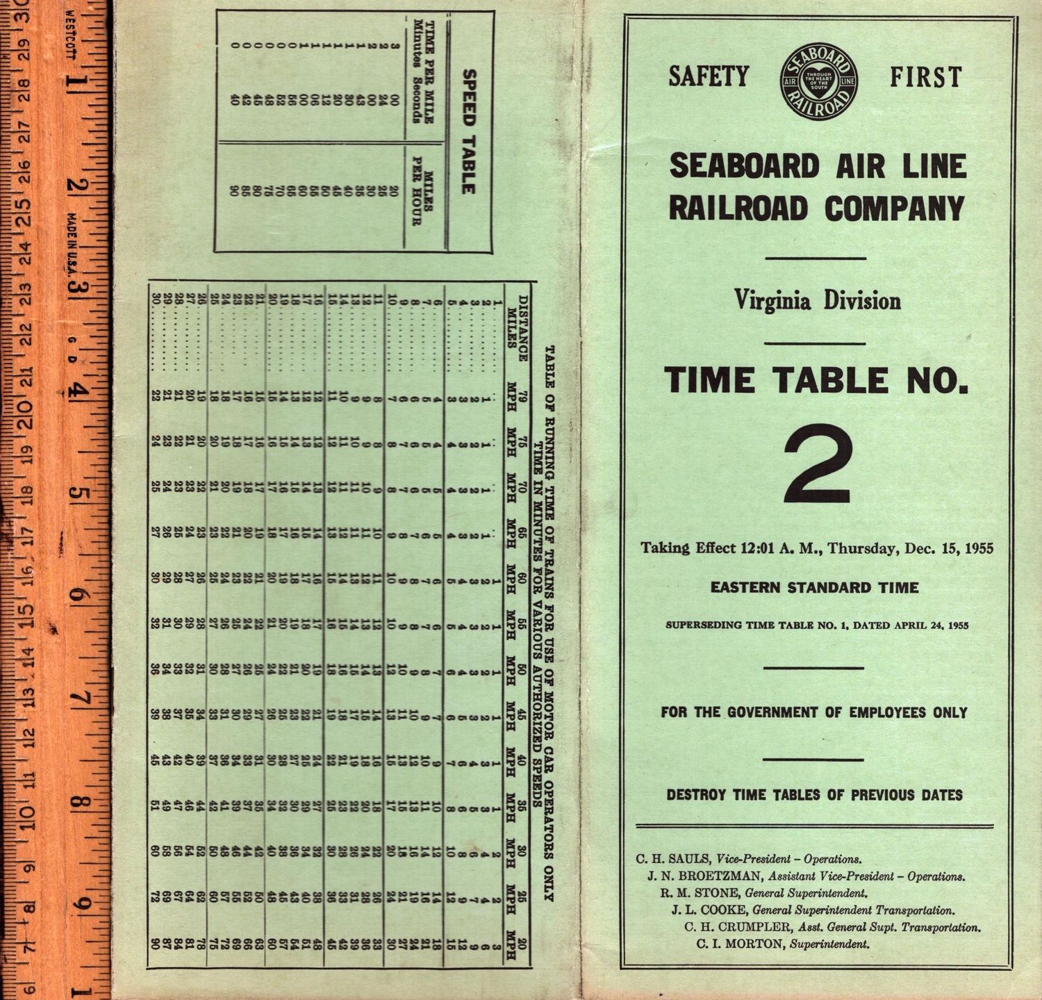 Seaboard Air Line Virginia Division 1955