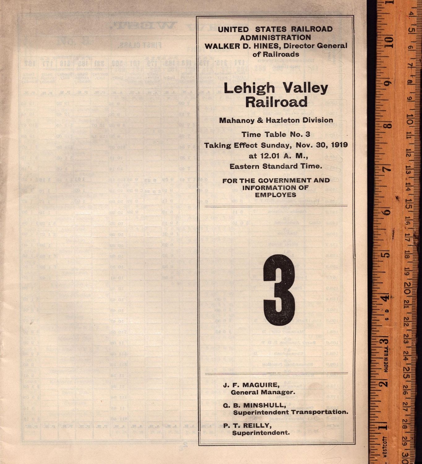 Lehigh Valley Mahanoy & Hazelton 1919