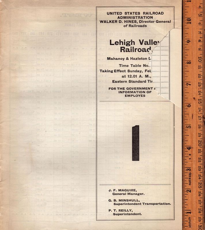 Lehigh Valley Mahanoy & Hazelton 1919?