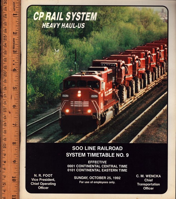 Soo Line Railroad 1992