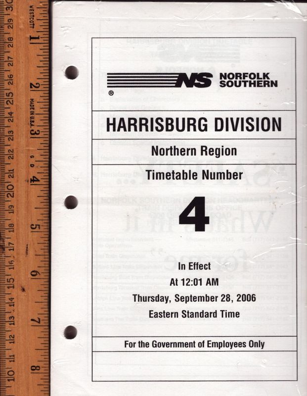 Norfolk Southern Harrisburg Division 2006