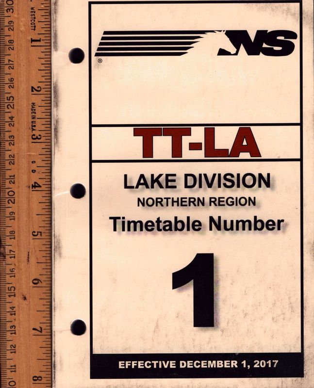 Norfolk Southern Lake Division 2017