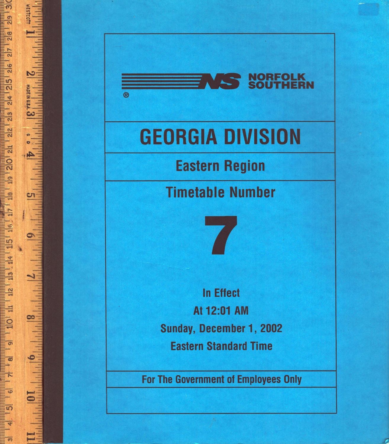 Norfolk Southern Georgia Division 2002
