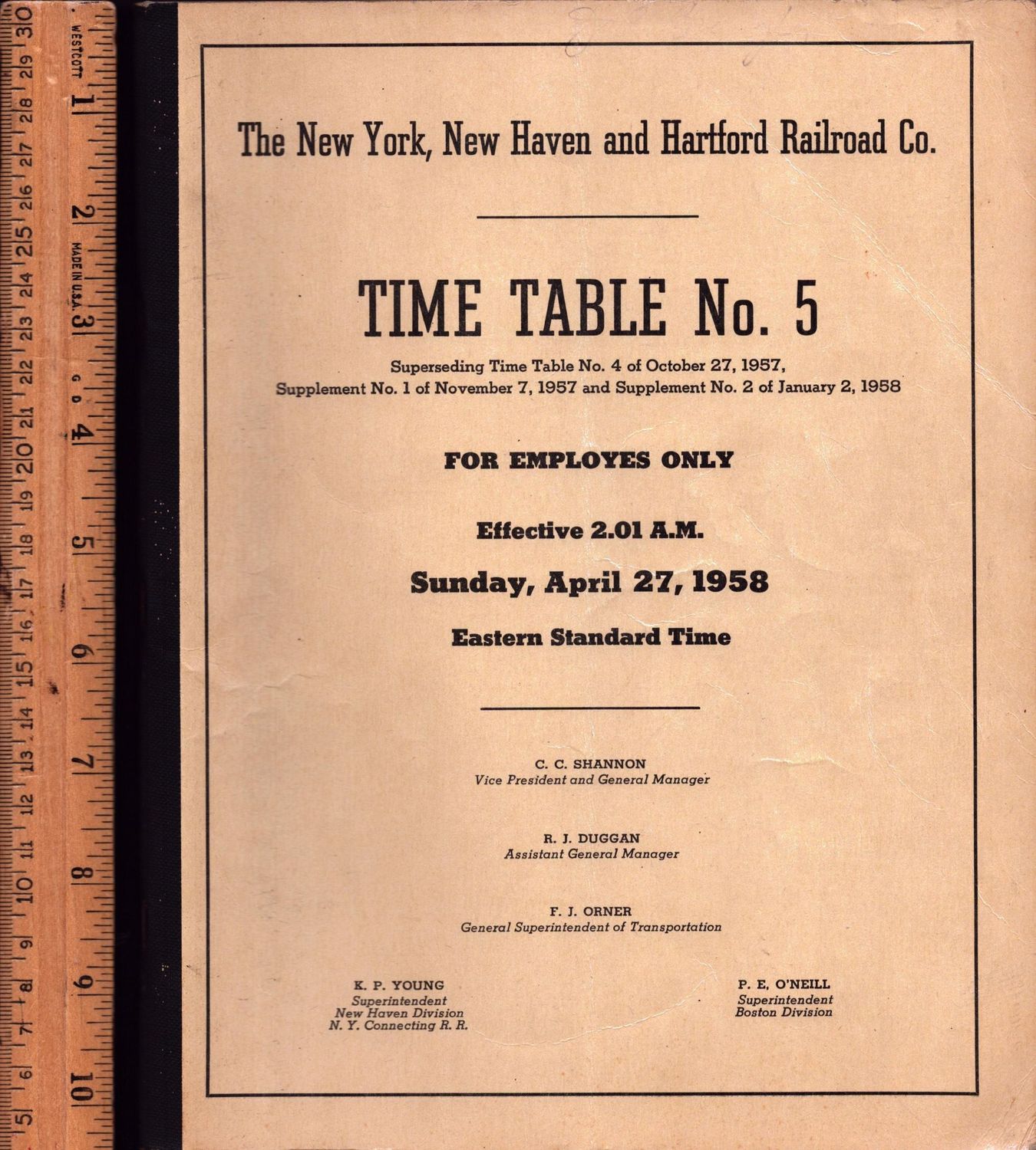 New Haven Railroad 1958