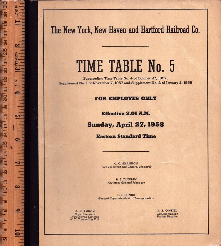 New Haven Railroad 1958