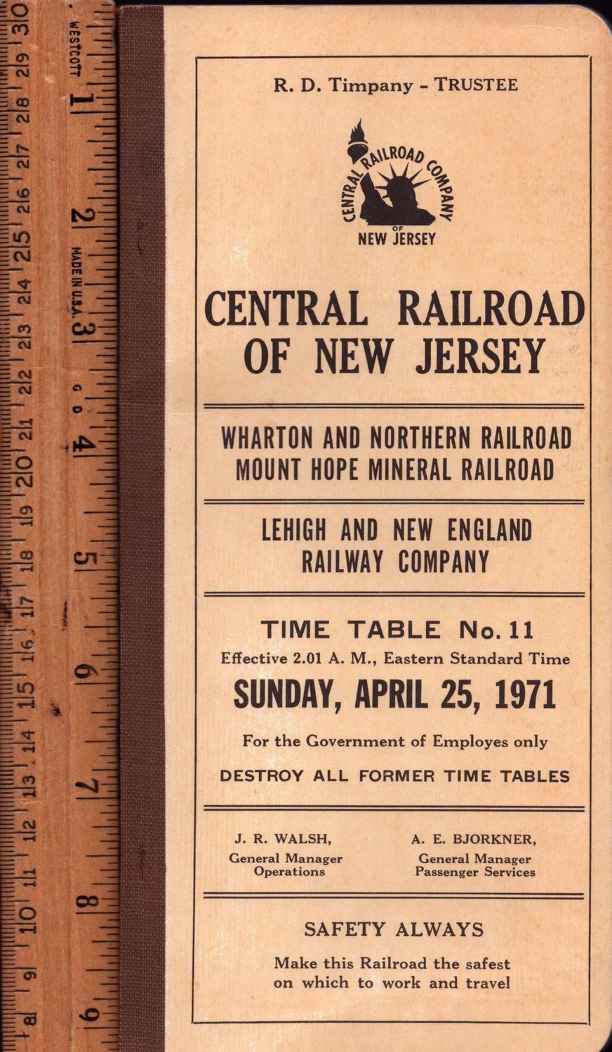 Central Railroad of New Jersey 1971
