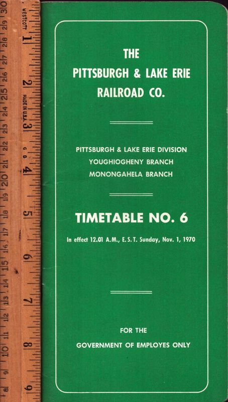 Pittsburgh & Lake Erie Railroad 1970