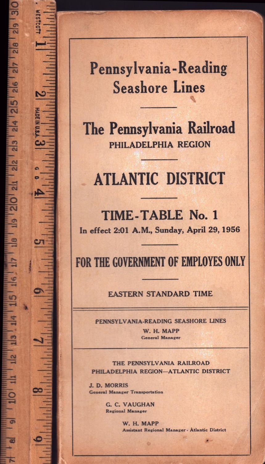 Pennsylvania-Reading Seashore Lines 1956