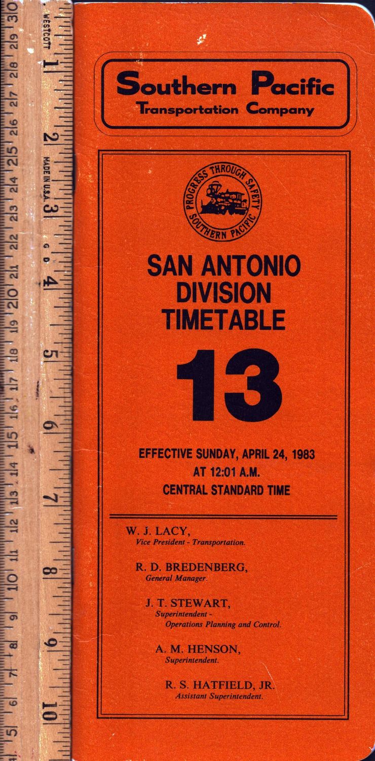 Southern Pacific San Antonio Division 1983