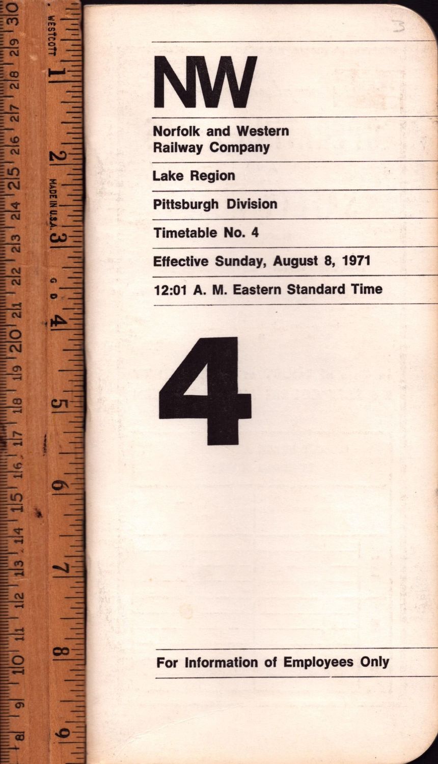 Norfolk & Western Pittsburgh Division 1971