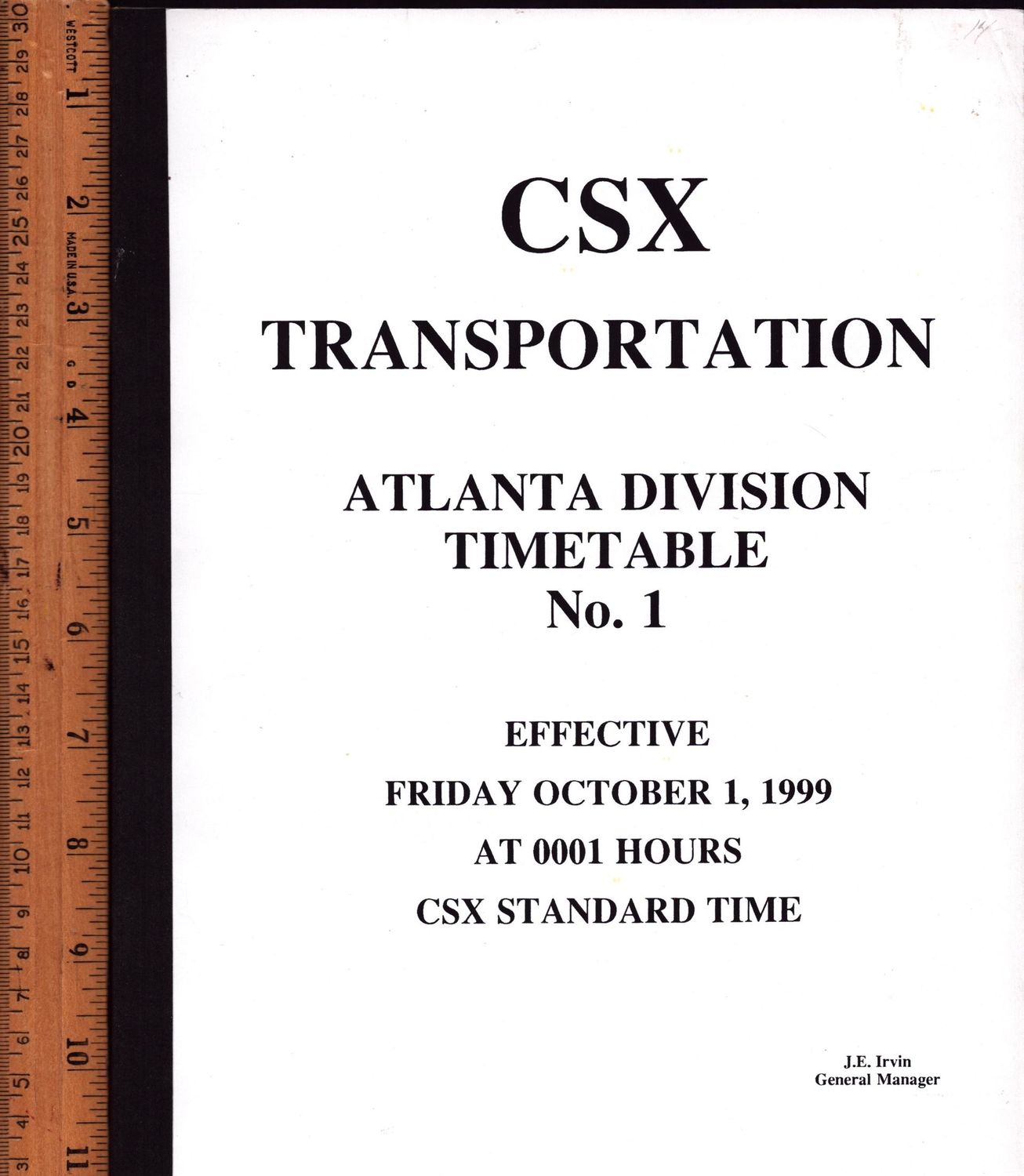 CSX Atlanta Division 1999