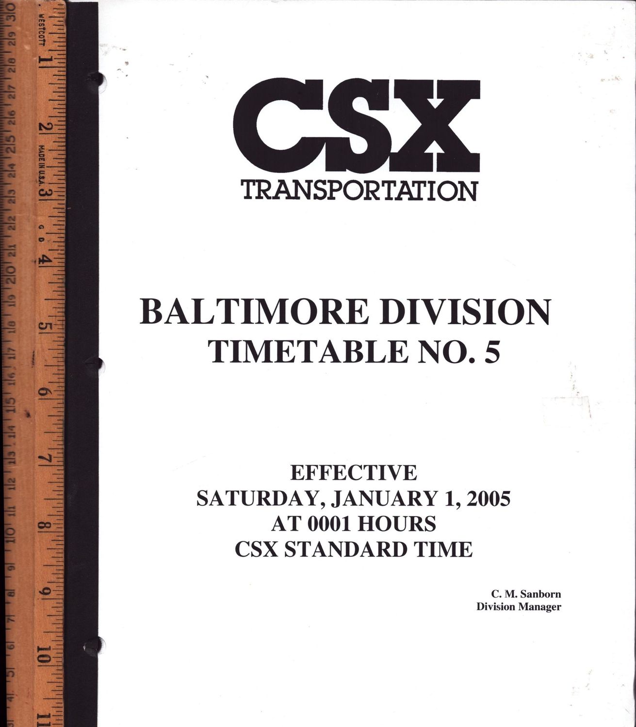CSX Baltimore Division 2005