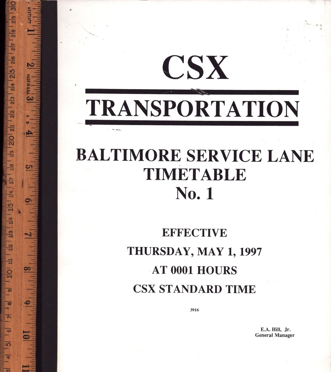 CSX Baltimore Service Lane 1997