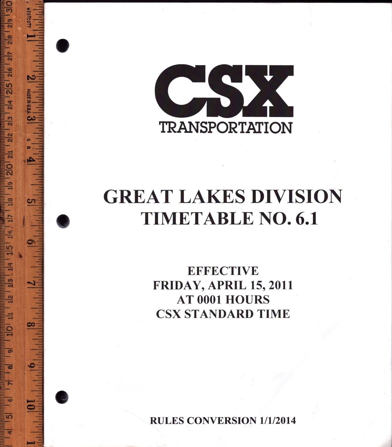 CSX Great Lakes Division 2011