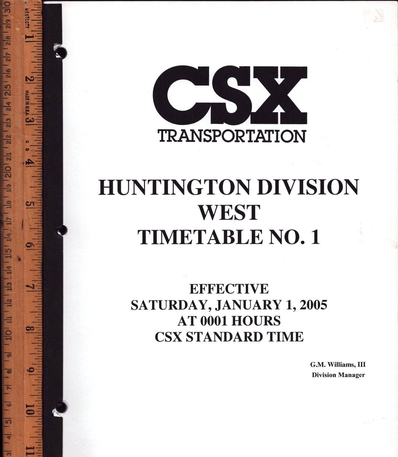 CSX Huntington Division West 2005