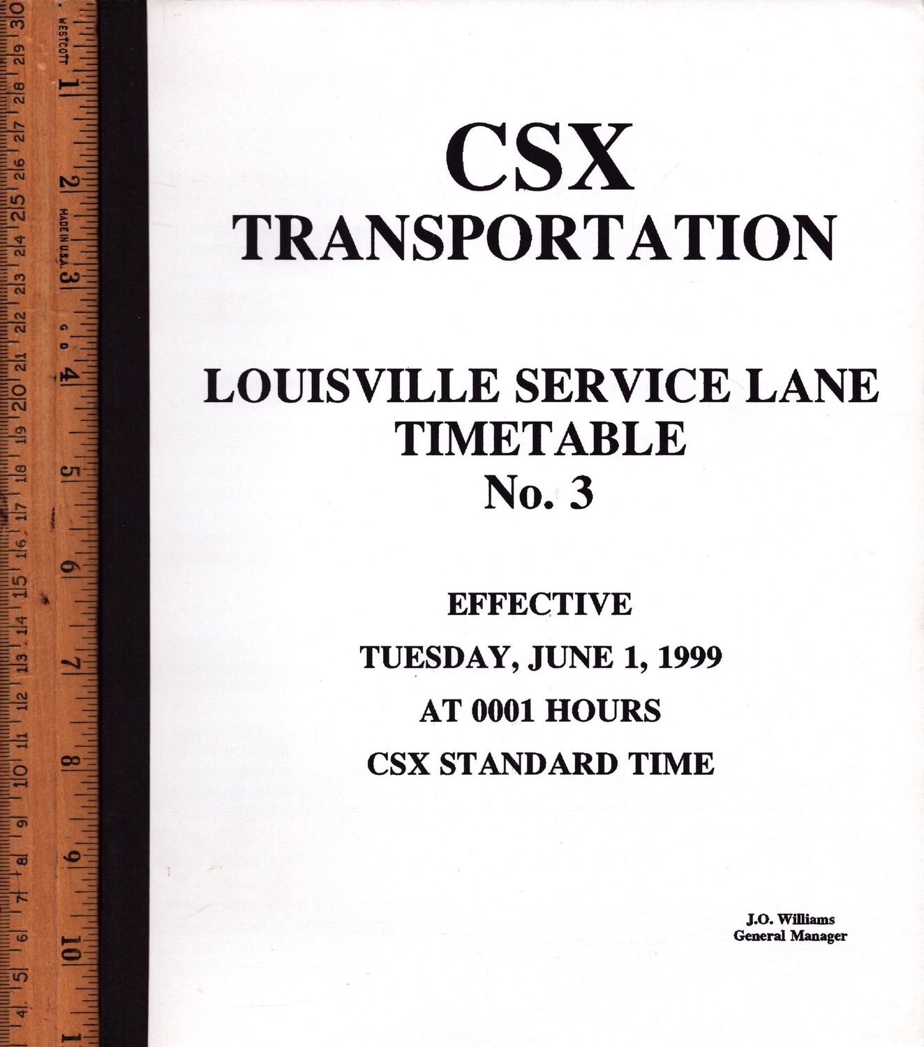 CSX Louisville Service Lane 1999