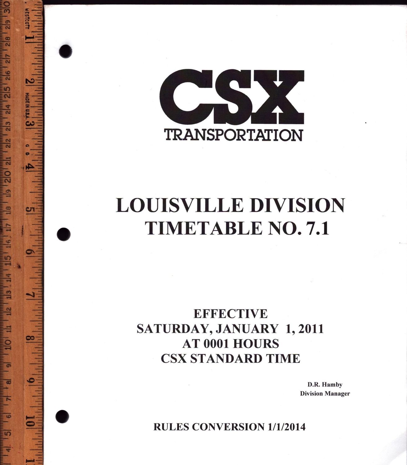 CSX Louisville Division 2011