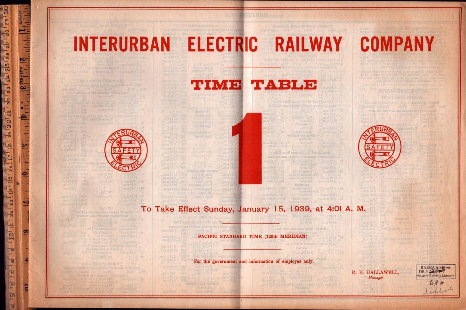 Interurban Electric Railway 1939