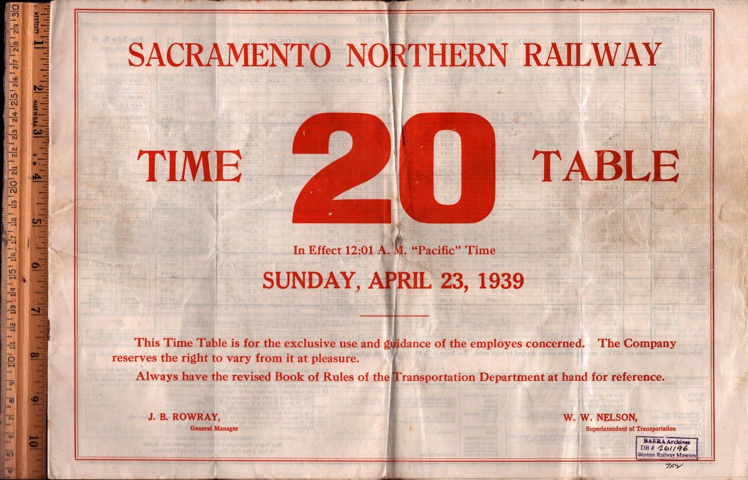 Sacramento Northern Railway 1939