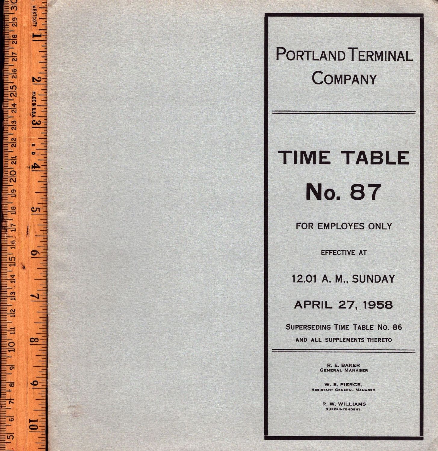 Portland Terminal Company (Maine)1958