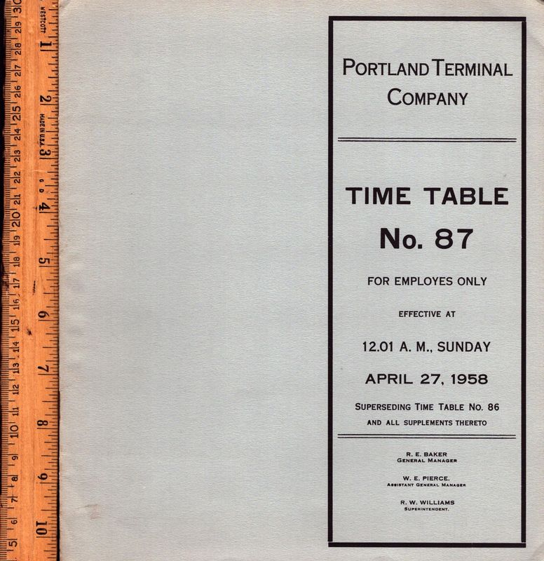 Portland Terminal Company (Maine)1958