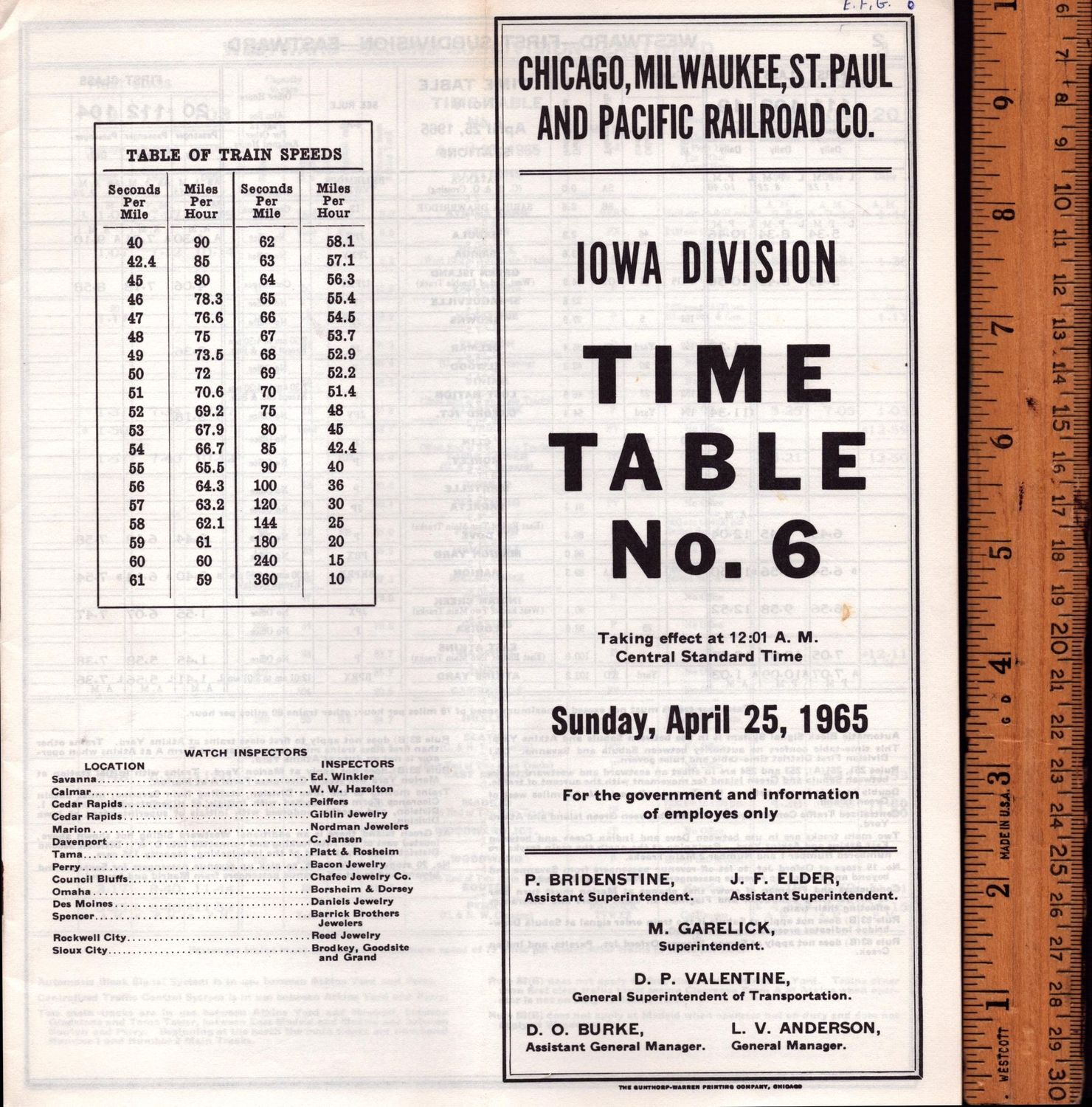 Milwaukee Road Iowa Division 1965