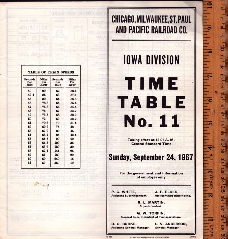 Milwaukee Road Iowa Division 1967