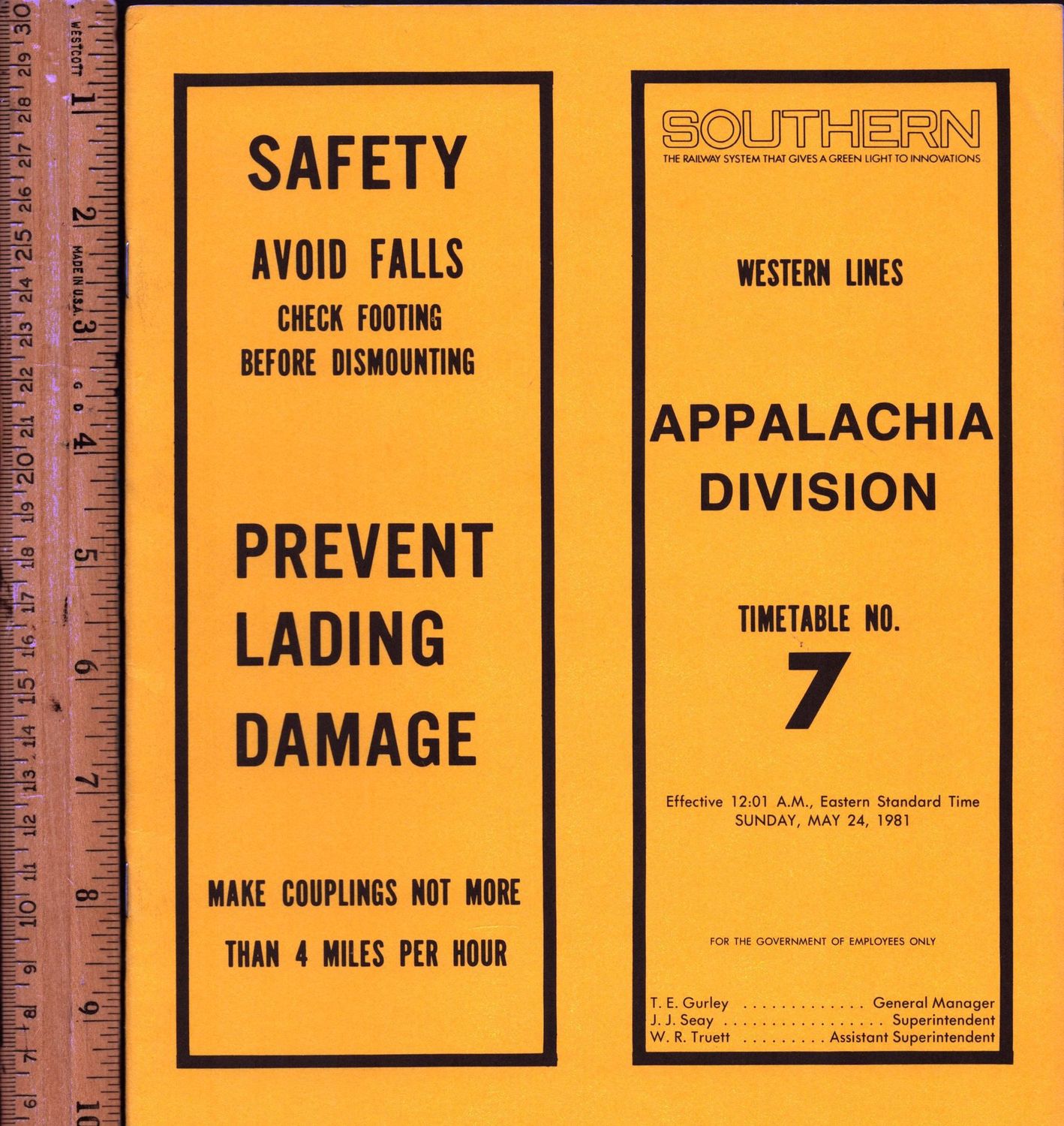 Southern Appalachia Division 1981