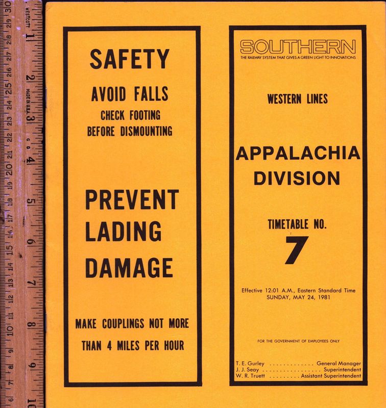 Southern Appalachia Division 1981
