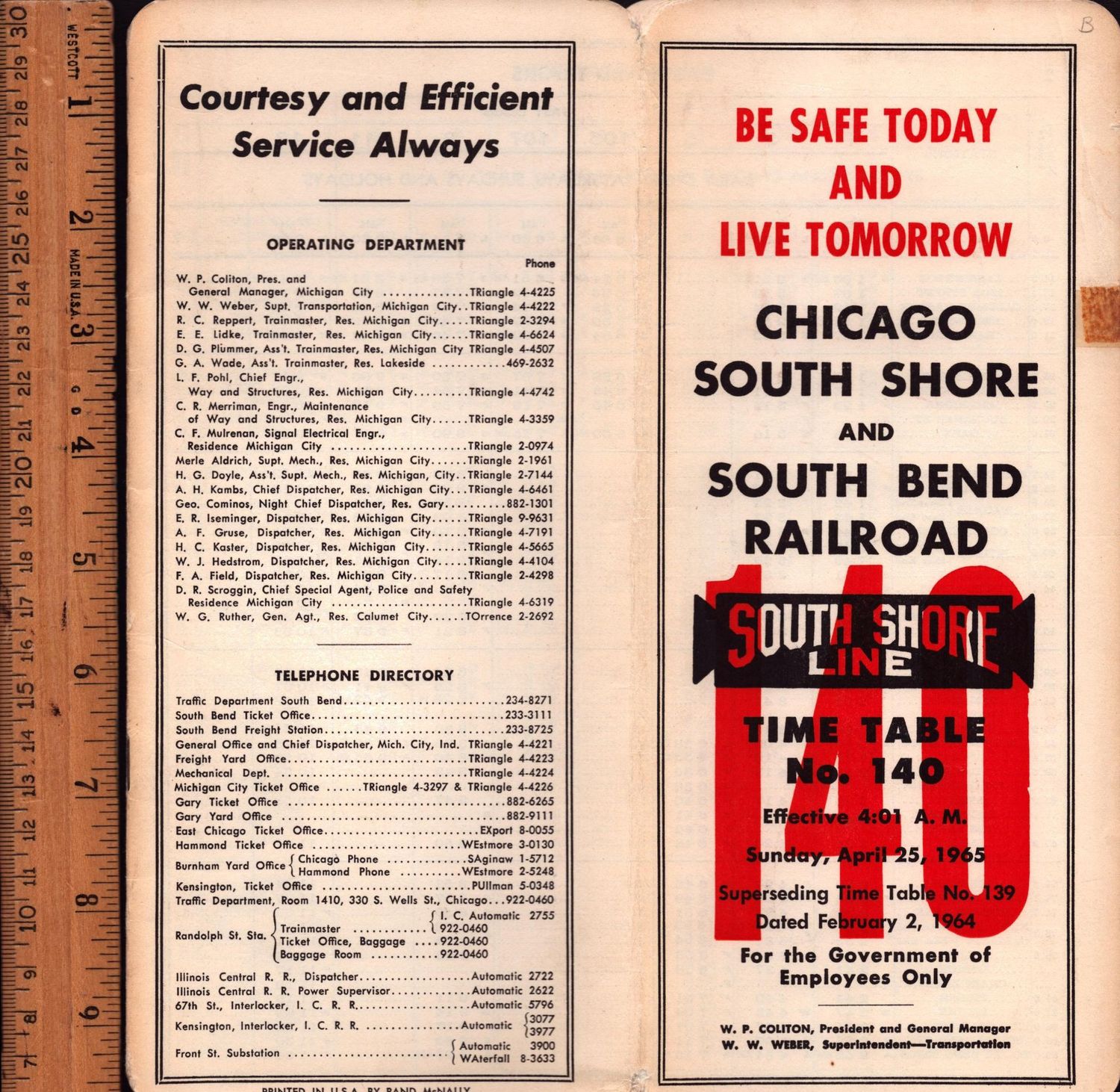 Chicago, South Shore & South Bend Railroad 1964