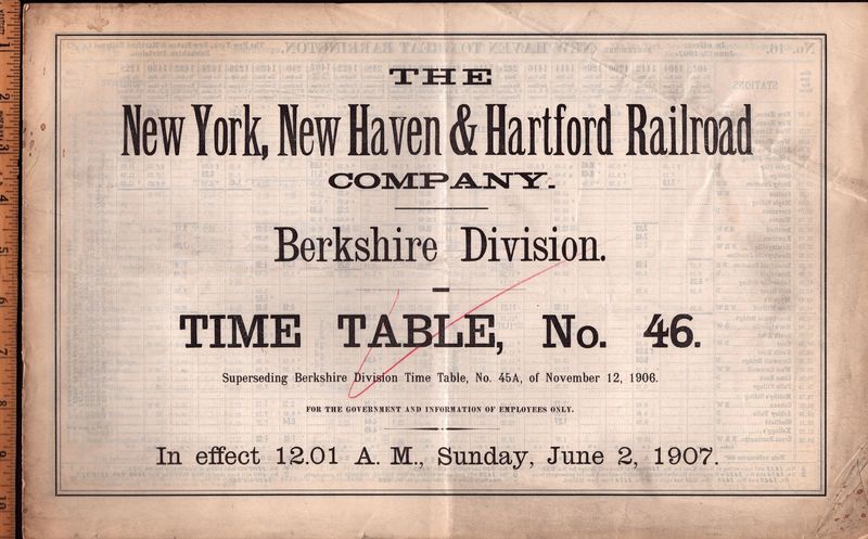 New Haven Berkshire Division 1907