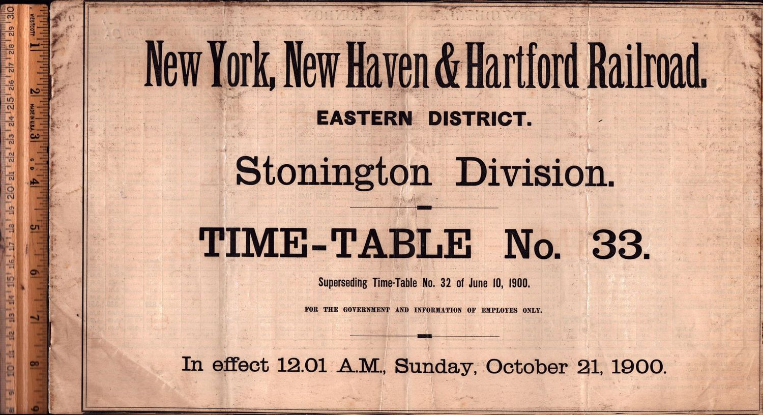 New Haven Stonington Division 1900