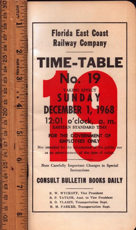 Florida East Coast Railway 1968