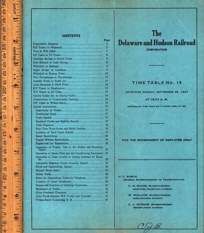 Delaware & Hudson Railroad 1947