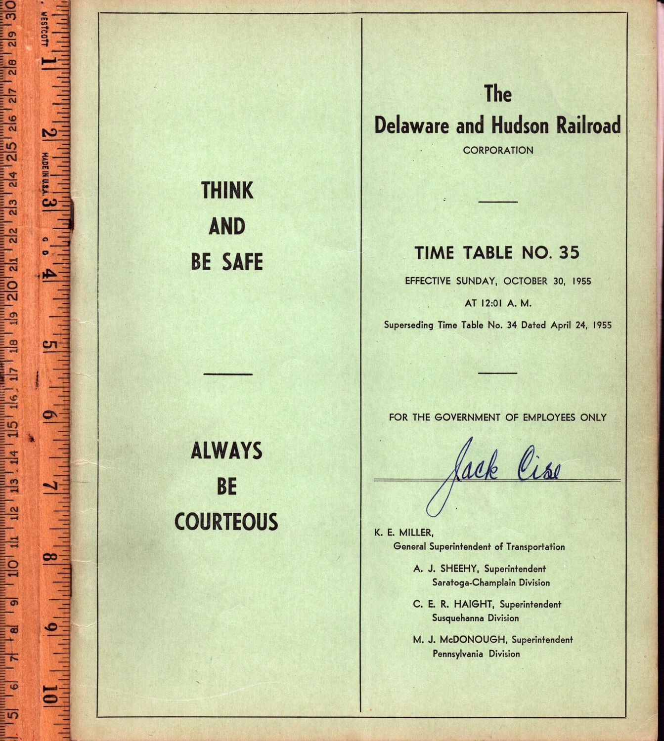 Delaware & Hudson Railroad 1955