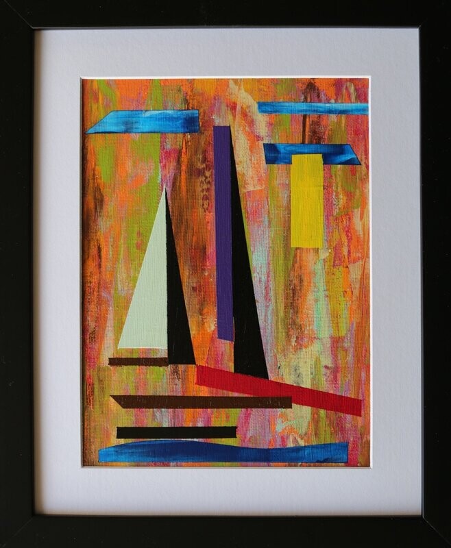 Geometrie Nr 2 (20x24cm) incl. Rahmung Geometrie Nr 2 (20x24cm) incl. Rahmung