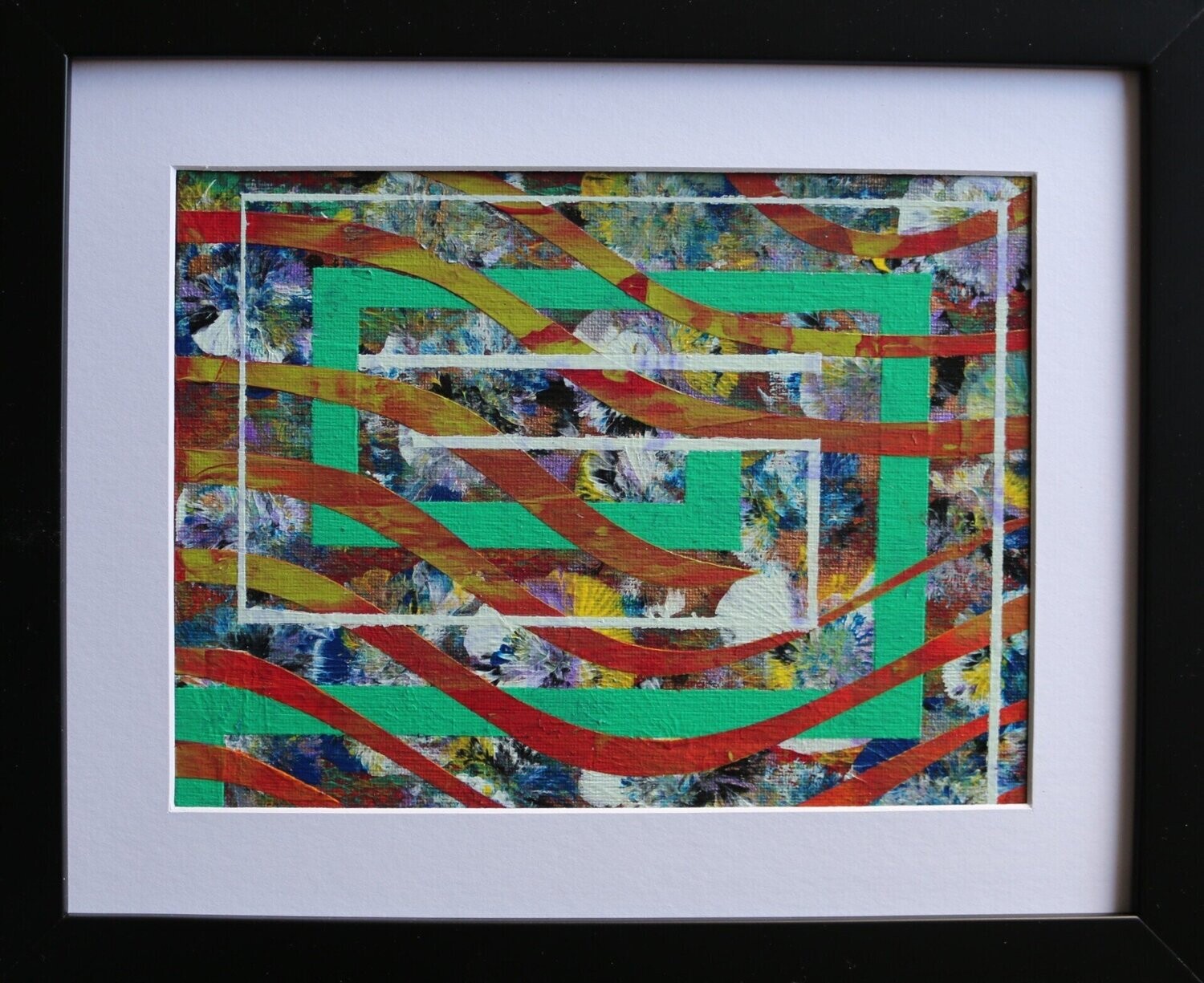 Geometrie Nr 3 (20x24cm) incl. Rahmung