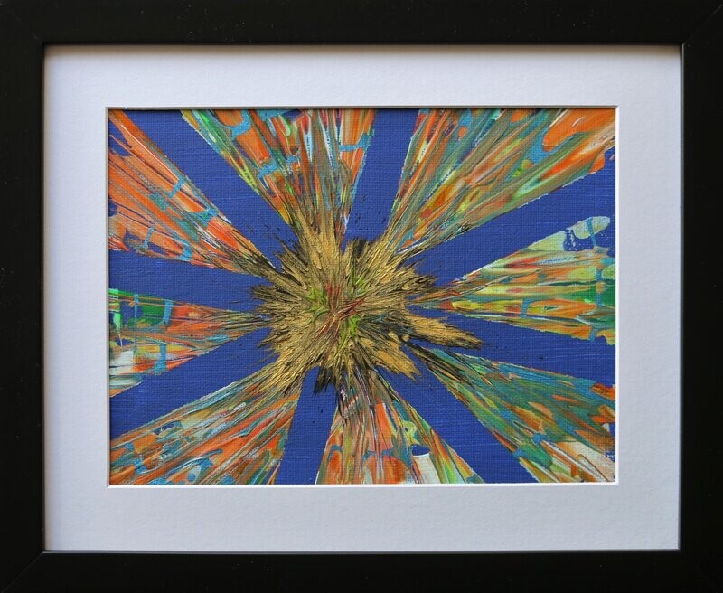 Geometrie Nr 7 (20x24cm) incl. Rahmung Geometrie Nr 7 (20x24cm) incl. Rahmung