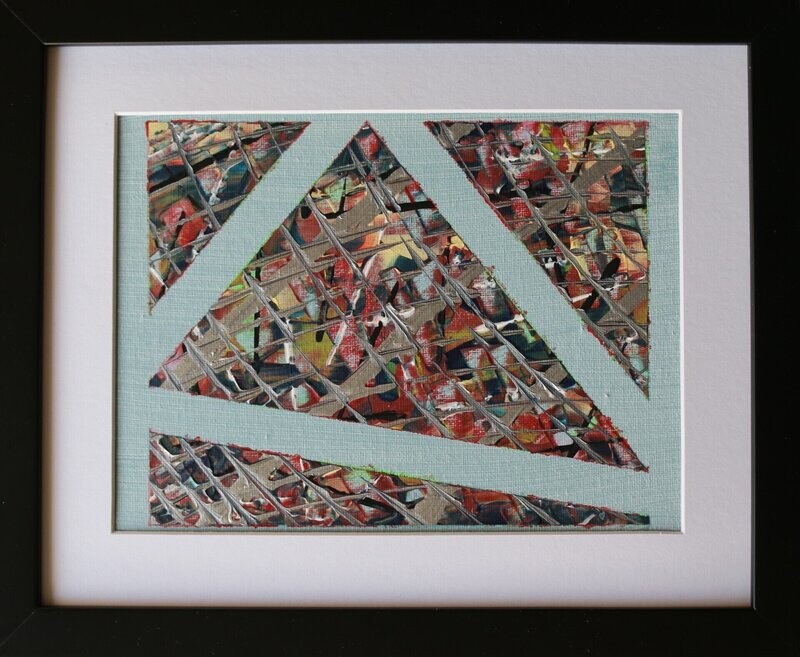 Geometrie Nr 8 (20x24cm) incl. Rahmung Geometrie Nr 8 (20x24cm) incl. Rahmung