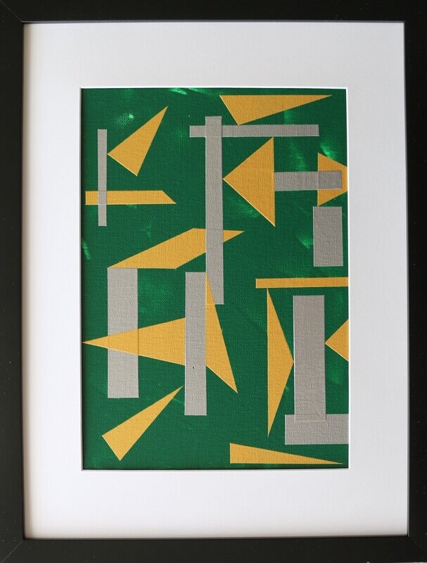 Geometrie Nr 12 (24x30 cm) incl Rahmung