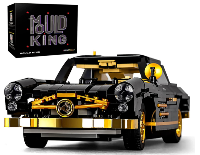 Mould King 10005 SL300 Sports Car Building Block Kits Model, MOC Building Blocks Set to Build , Gift for Kids Age 8+/Adult Collections Enthusiasts(886 Pieces, Static Version)