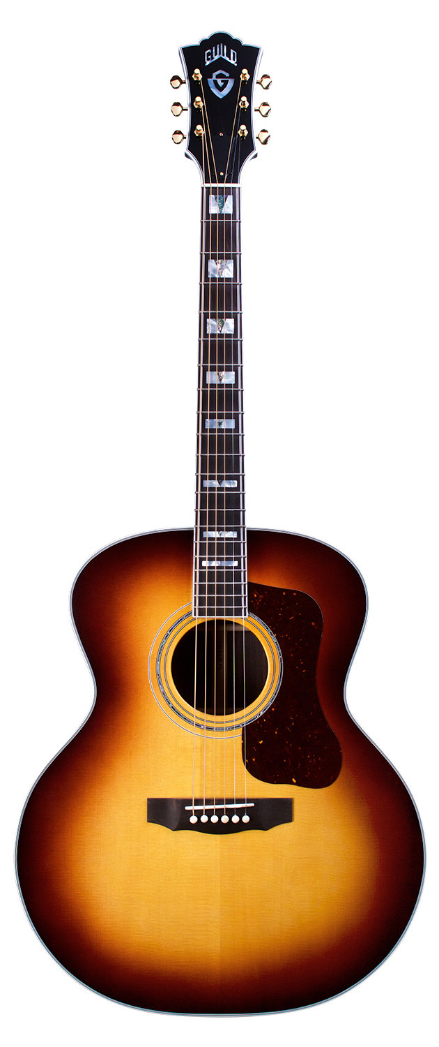Guild F-55E Antique Burst - Made in the USA, All Solid, Sitka Spruce top, Indian Rosewood b/s