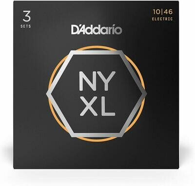 D'Addario NYXL1046-3P Nickel Plated Electric Guitar Strings (3 Sets)