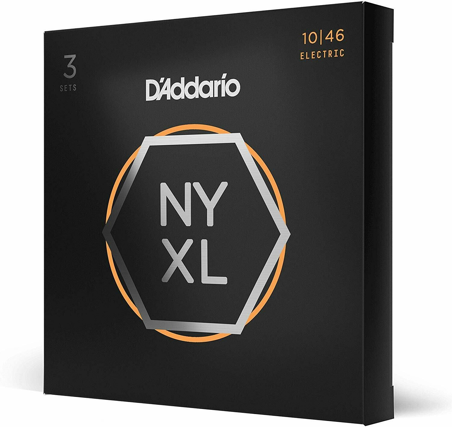 D’Addario NYXL1046-3P Nickel Plated Electric Guitar Strings, Regular Light,10-46 (3 Sets) – High Carbon Steel Alloy for Unprecedented Strength – Ideal Combination of Playability and Electric Tone